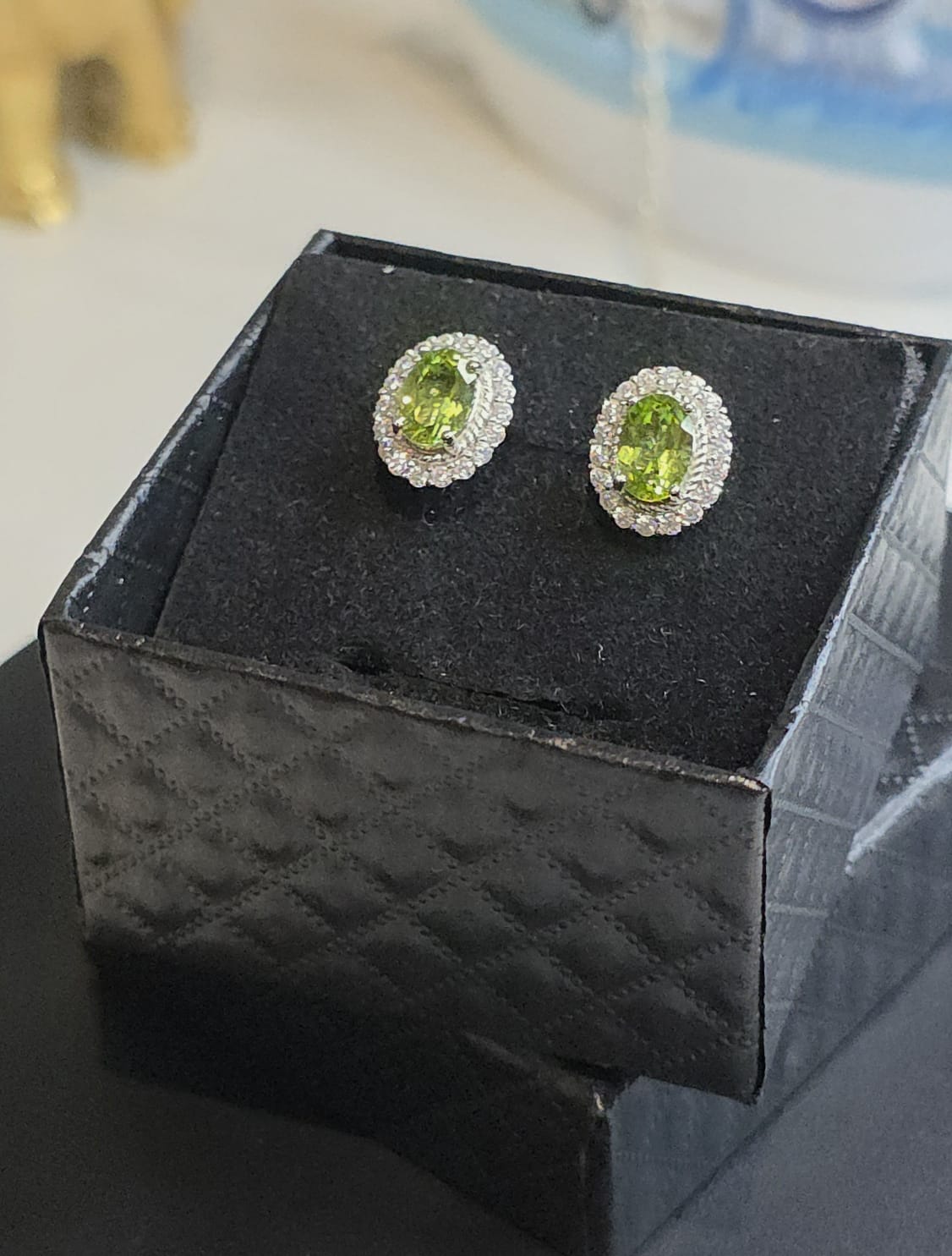 Natural Peridot & Zircon Statement Ring — 925 Sterling Silver | Kumara Shines