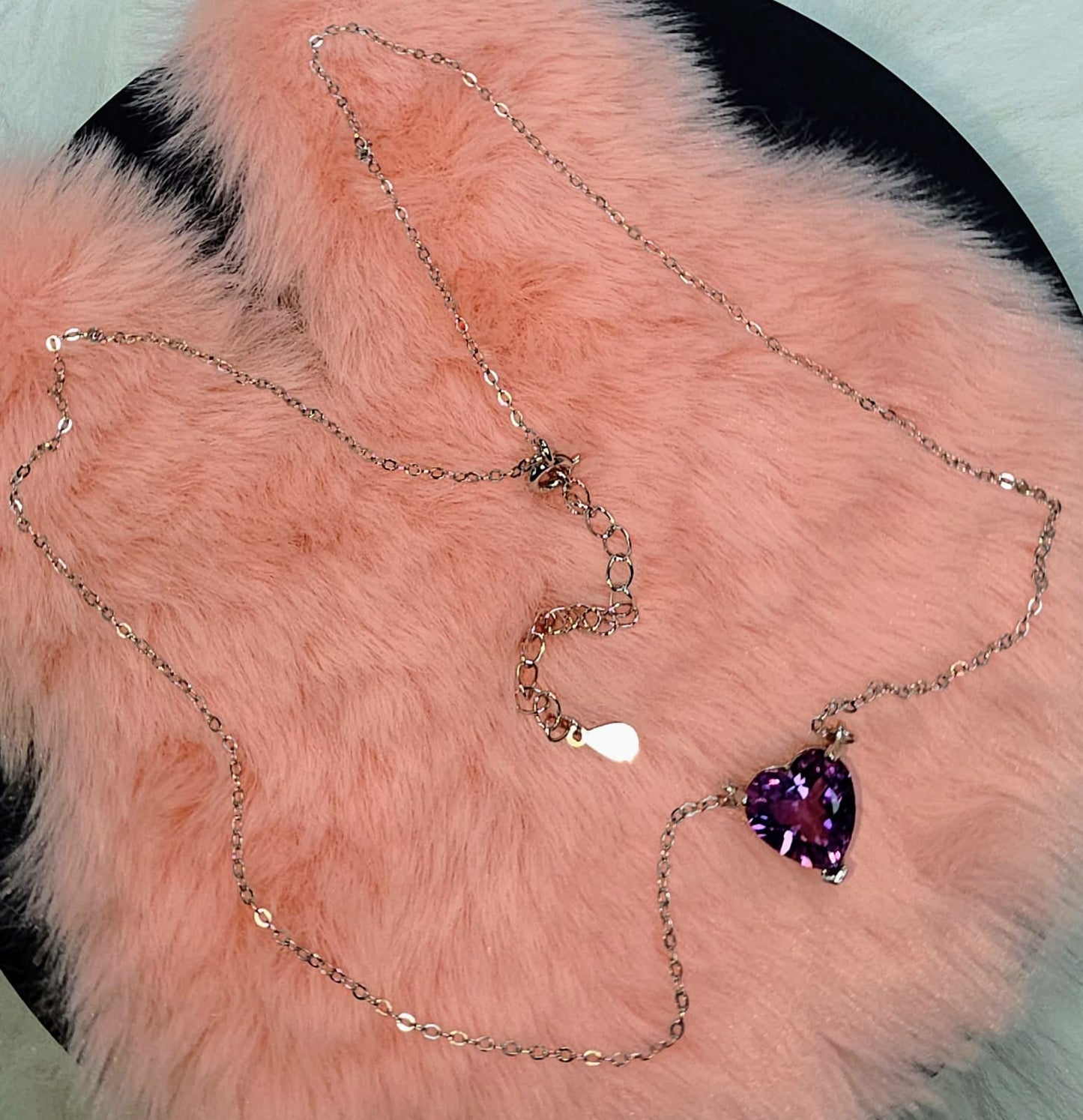 Natural Heart-Shaped Amethyst Necklace — Sterling Silver | Kumara Shines