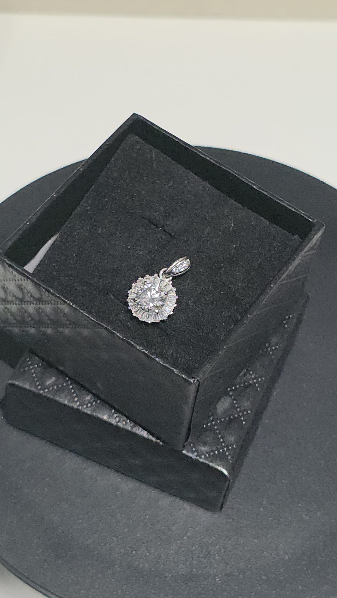 Natural Moissanite Pendant — 925 Sterling Silver | Kumara Shines