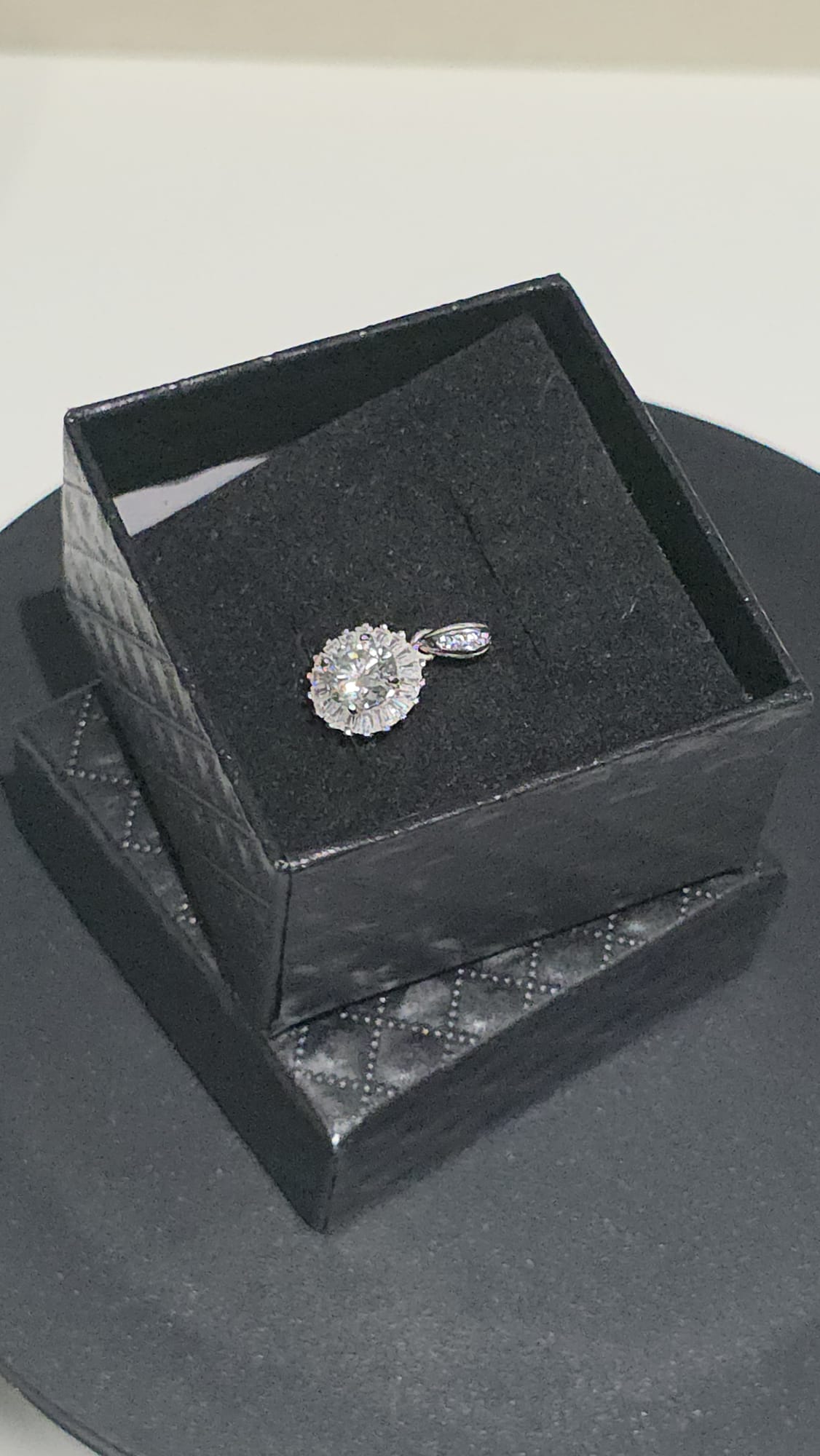 Natural Moissanite Pendant — 925 Sterling Silver | Kumara Shines