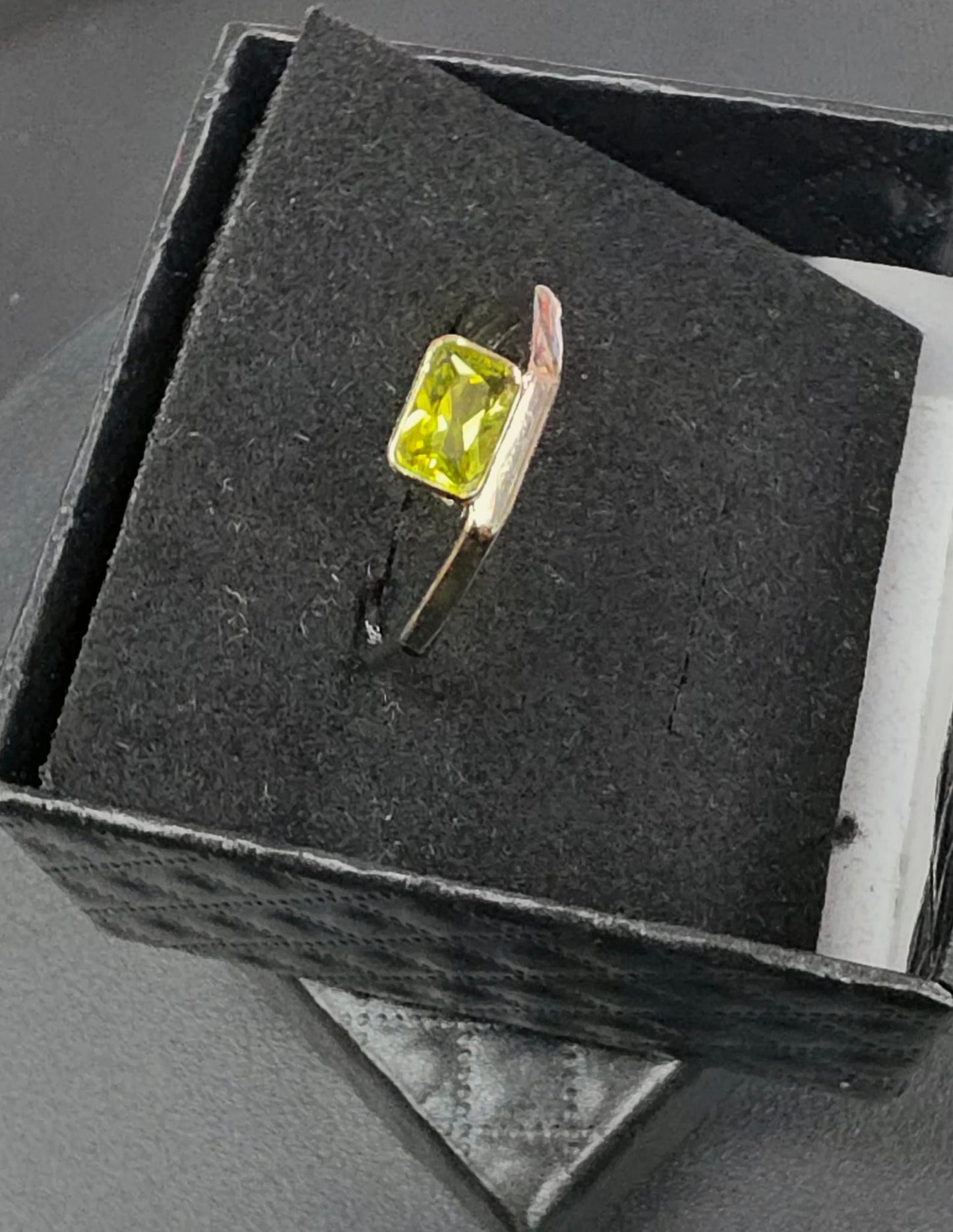 Natural Peridot Elegant Adjustable Ring — 925 Sterling Silver | Kumara Shines