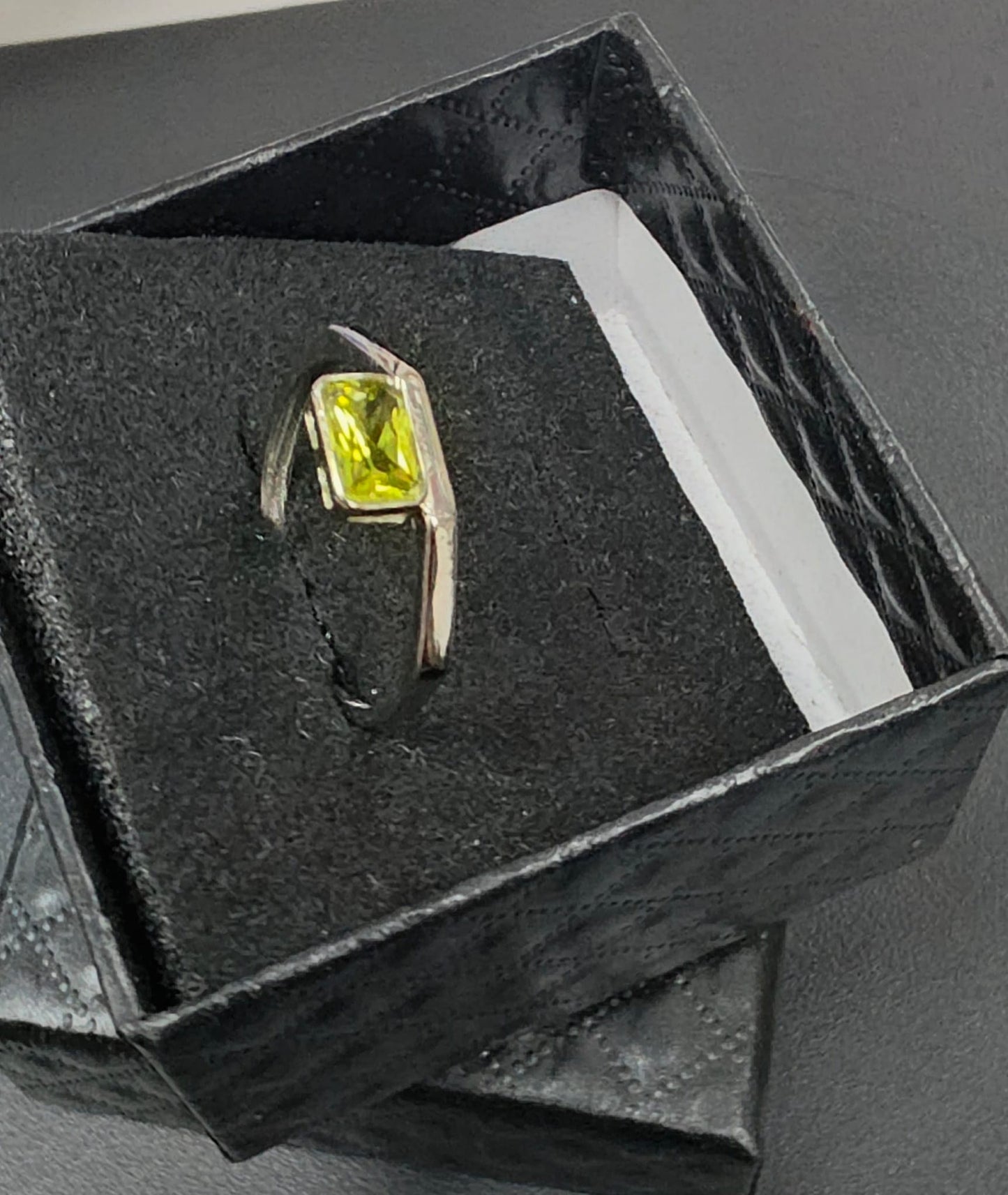 Natural Peridot Elegant Adjustable Ring — 925 Sterling Silver | Kumara Shines