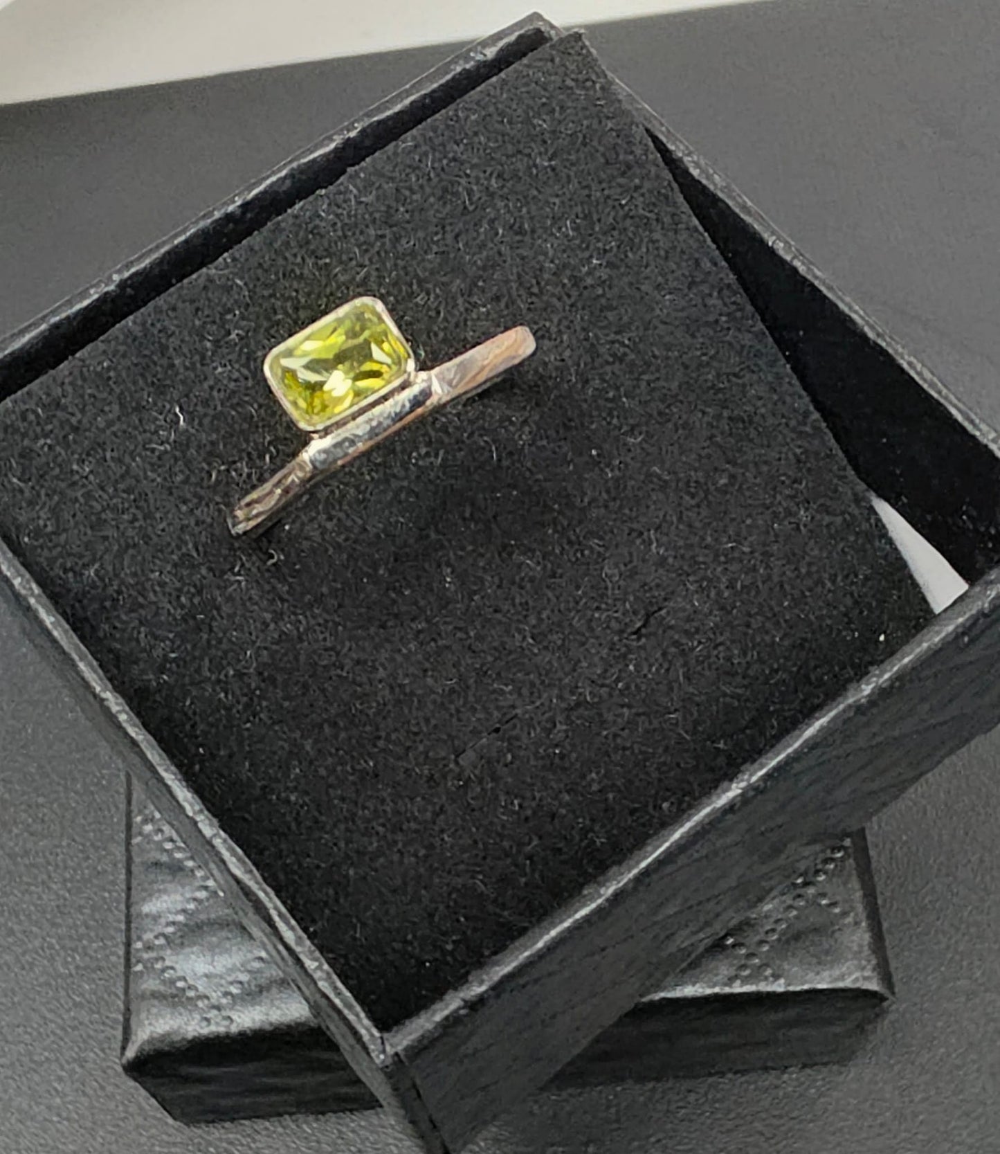Natural Peridot Elegant Adjustable Ring — 925 Sterling Silver | Kumara Shines