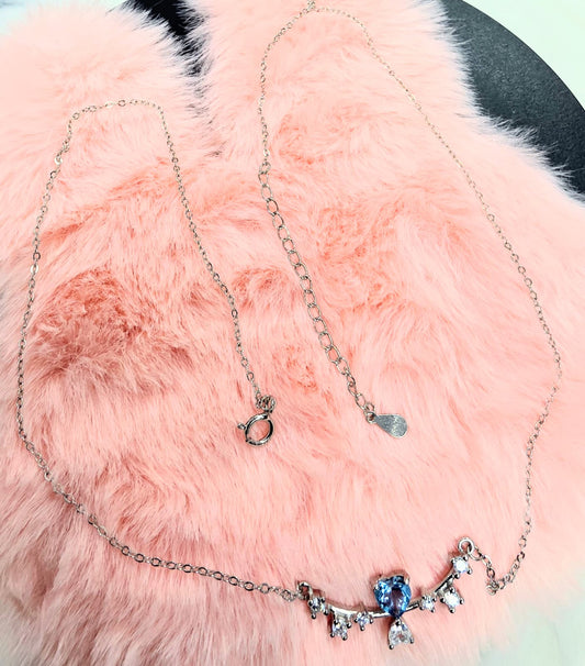 Heart-Shaped Natural Swiss Topaz Necklace — Sterling Silver | Kumara Shines