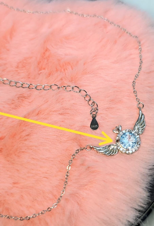 Perfectly Imperfect Firework-Cut Swiss Topaz Wing Necklace — Sterling Silver | Kumara Shines